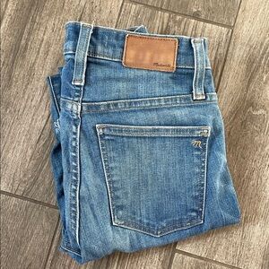 Madewell Classic Blue High Riser Skinny Denim Jeans